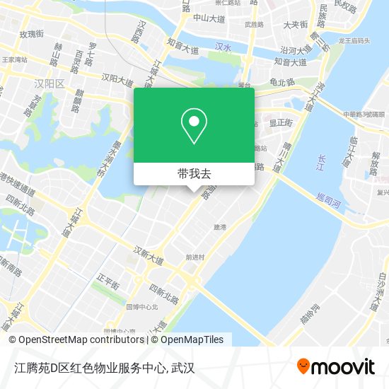 江腾苑D区红色物业服务中心地图