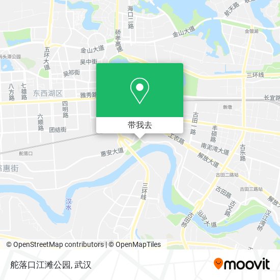 舵落口江滩公园地图