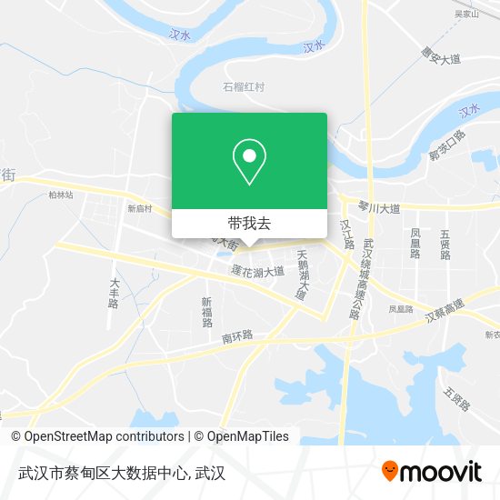 武汉市蔡甸区大数据中心地图