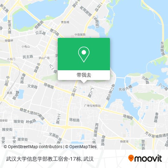 武汉大学信息学部教工宿舍-17栋地图