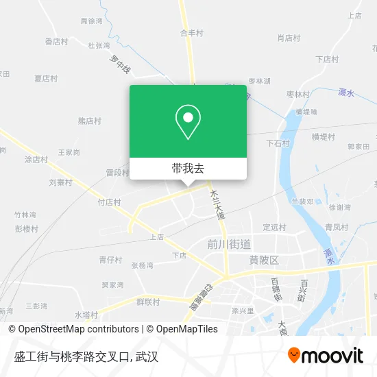 盛工街与桃李路交叉口地图