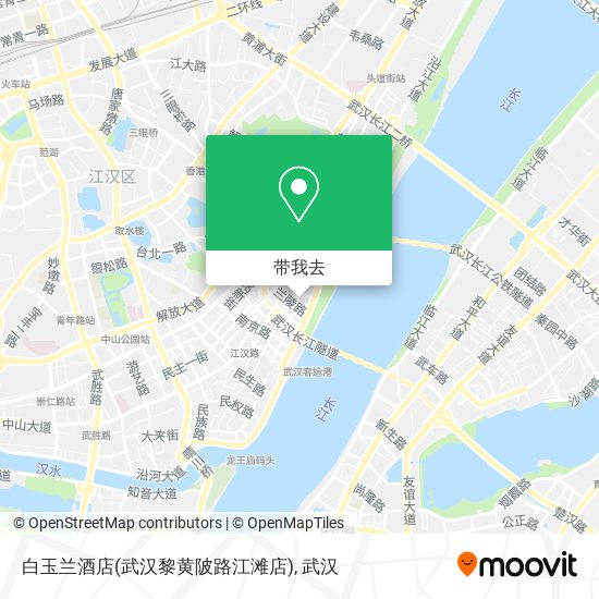 白玉兰酒店(武汉黎黄陂路江滩店)地图