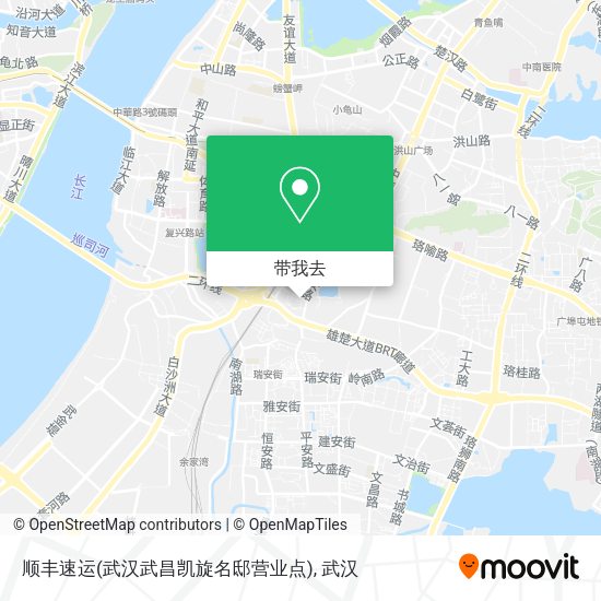 顺丰速运(武汉武昌凯旋名邸营业点)地图