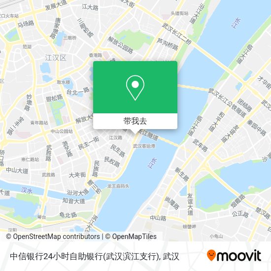 中信银行24小时自助银行(武汉滨江支行)地图