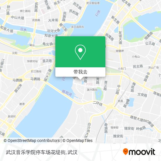 武汉音乐学院停车场花堤街地图