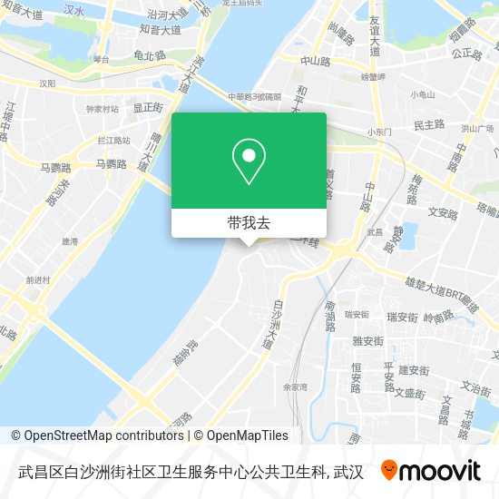 武昌区白沙洲街社区卫生服务中心公共卫生科地图