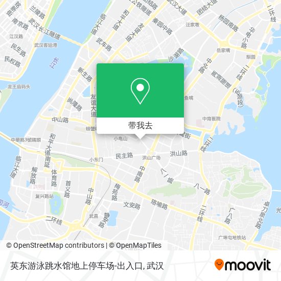 英东游泳跳水馆地上停车场-出入口地图