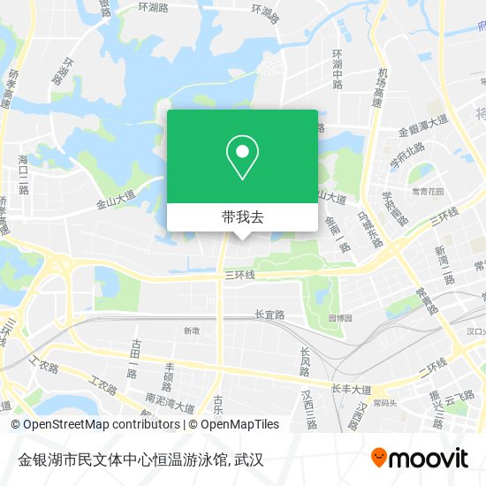 金银湖市民文体中心恒温游泳馆地图