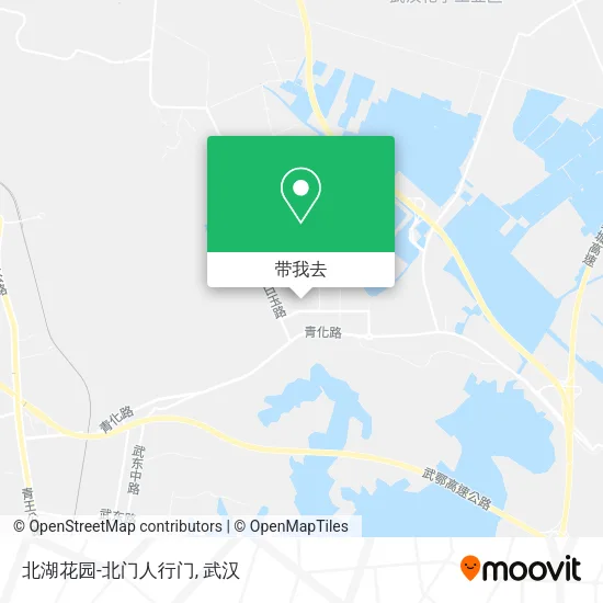 北湖花园-北门人行门地图