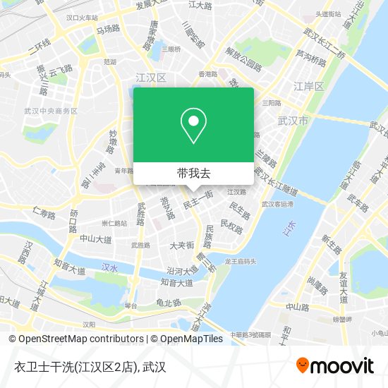 衣卫士干洗(江汉区2店)地图