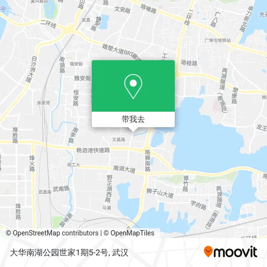 大华南湖公园世家1期5-2号地图