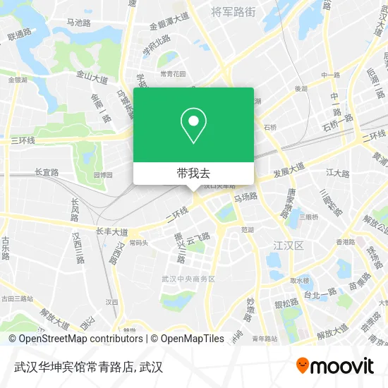 武汉华坤宾馆常青路店地图