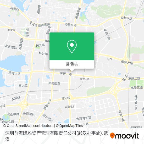 深圳前海隆雅资产管理有限责任公司(武汉办事处)地图
