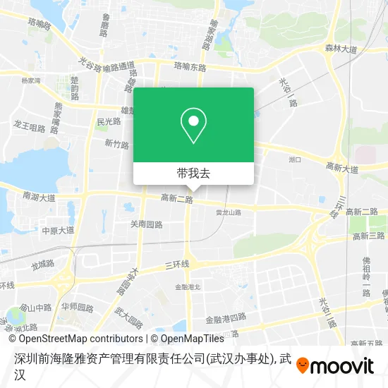 深圳前海隆雅资产管理有限责任公司(武汉办事处)地图