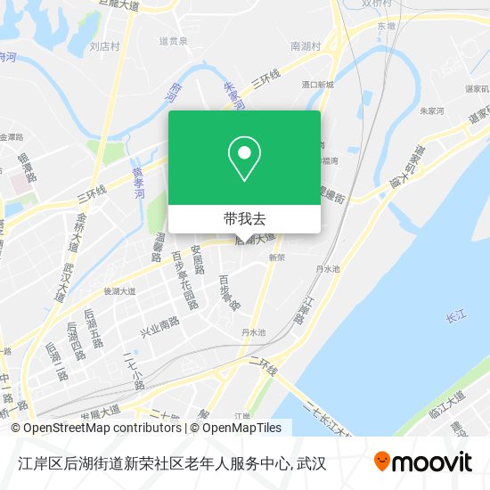 江岸区后湖街道新荣社区老年人服务中心地图