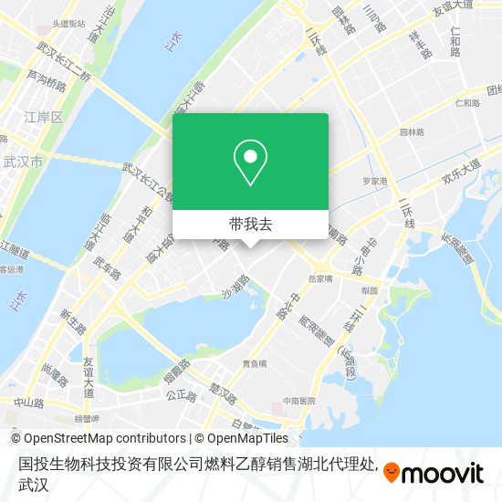 国投生物科技投资有限公司燃料乙醇销售湖北代理处地图