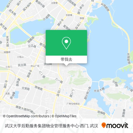 武汉大学后勤服务集团物业管理服务中心-西门地图