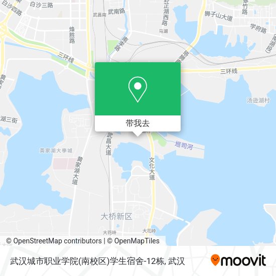 武汉城市职业学院(南校区)学生宿舍-12栋地图