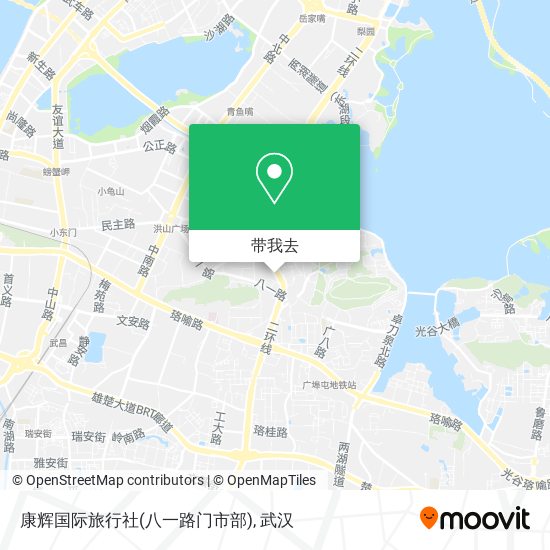 康辉国际旅行社(八一路门市部)地图