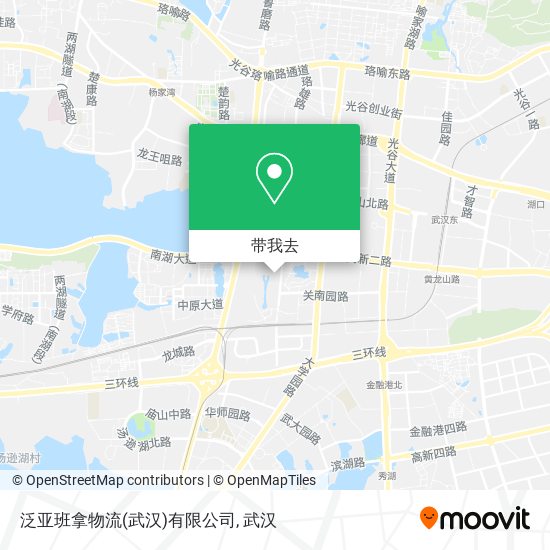 泛亚班拿物流(武汉)有限公司地图
