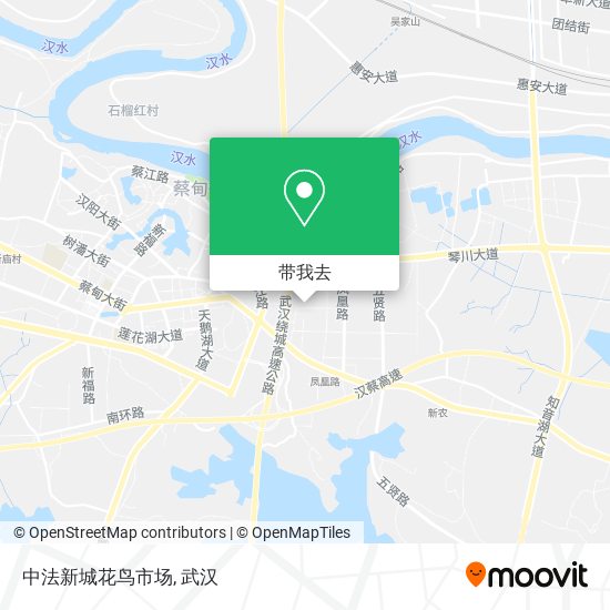 中法新城花鸟市场地图