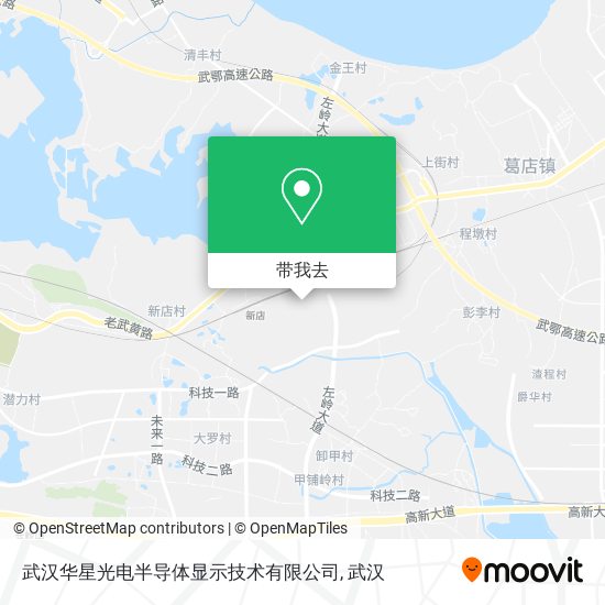 武汉华星光电半导体显示技术有限公司地图