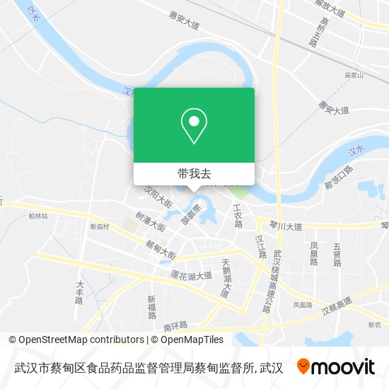武汉市蔡甸区食品药品监督管理局蔡甸监督所地图