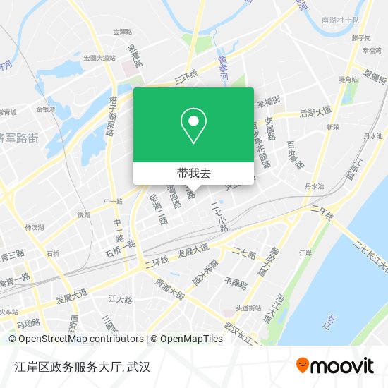 江岸区政务服务大厅地图