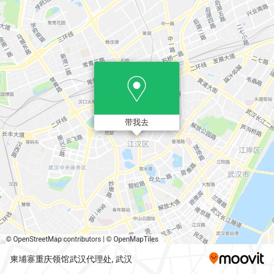 柬埔寨重庆领馆武汉代理处地图