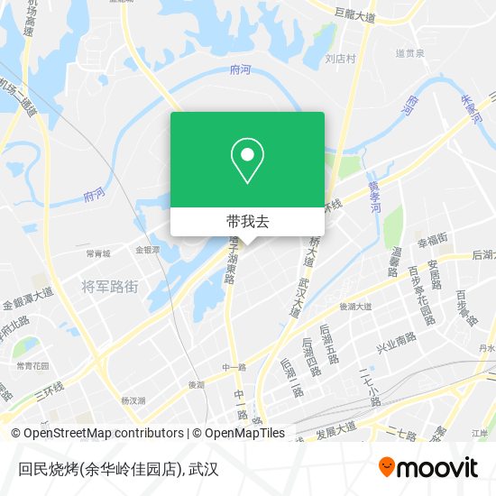 回民烧烤(余华岭佳园店)地图