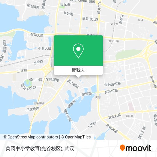 黄冈中小学教育(光谷校区)地图