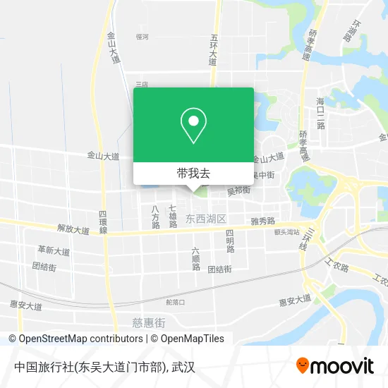 中国旅行社(东吴大道门市部)地图