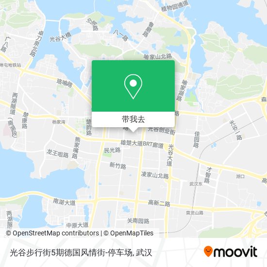 光谷步行街5期德国风情街-停车场地图