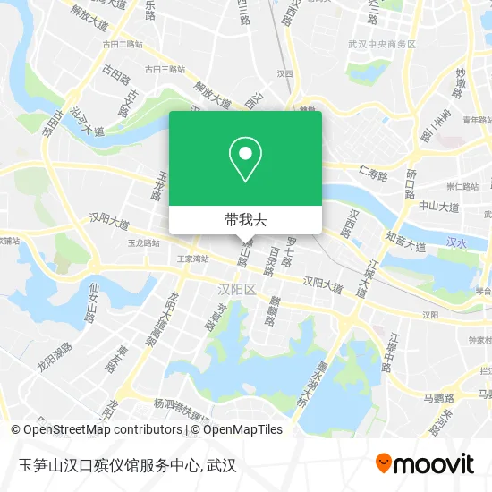 玉笋山汉口殡仪馆服务中心地图