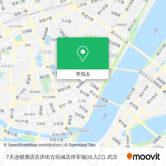 7天连锁酒店吉庆街古玩城店停车场(出入口)地图