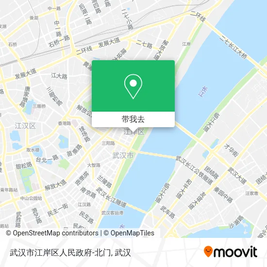 武汉市江岸区人民政府-北门地图