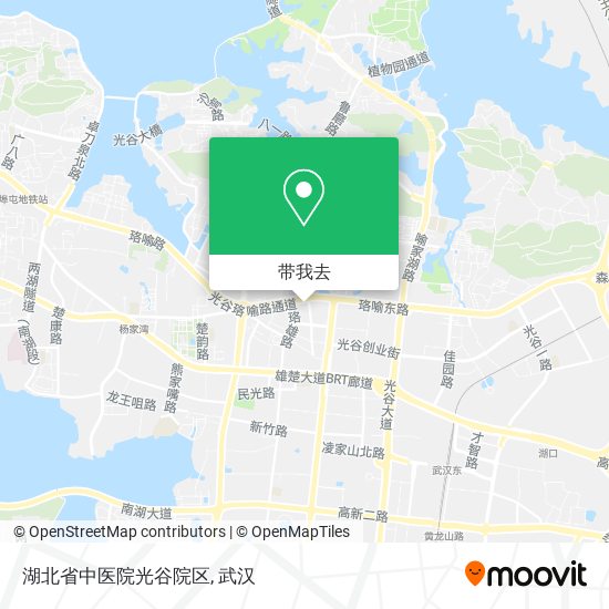湖北省中医院光谷院区地图