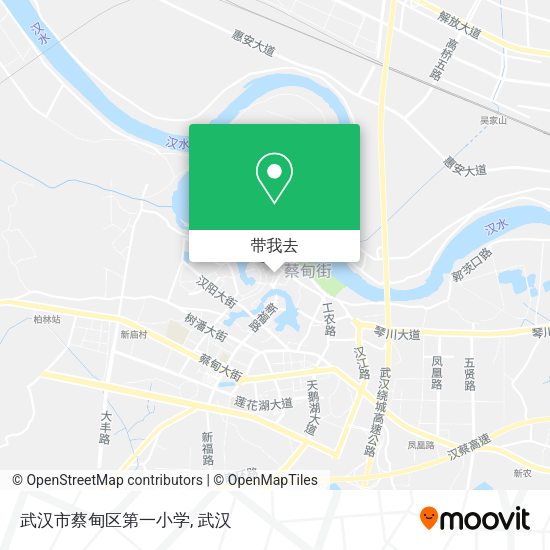 武汉市蔡甸区第一小学地图