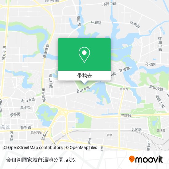 金銀湖國家城市濕地公園地图