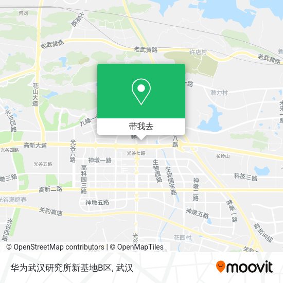 华为武汉研究所新基地B区地图
