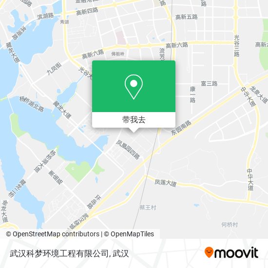 武汉科梦环境工程有限公司地图