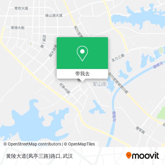 黄陵大道(凤亭三路)路口地图