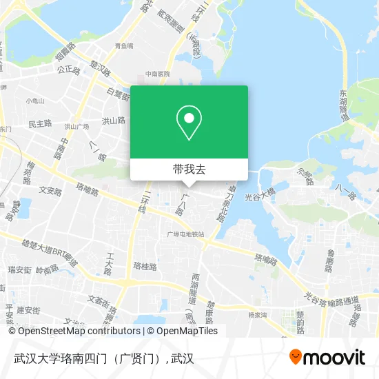 武汉大学珞南四门（广贤门）地图