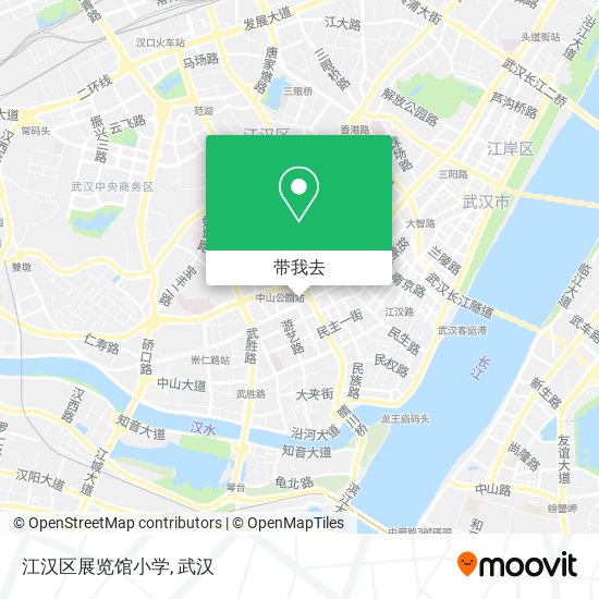 江汉区展览馆小学地图