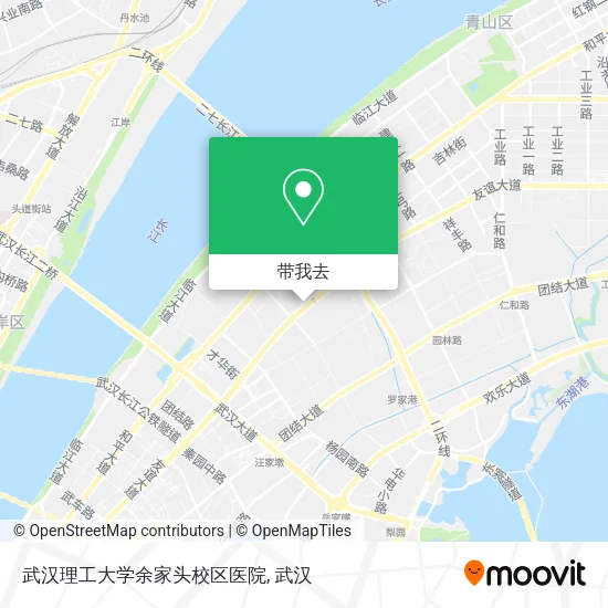 武汉理工大学余家头校区医院地图