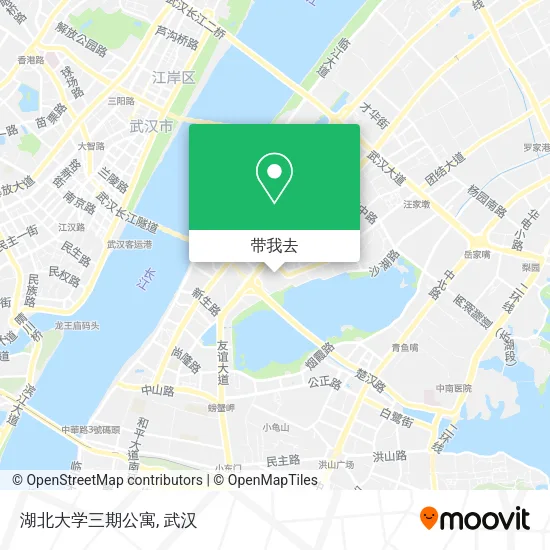 湖北大学三期公寓地图