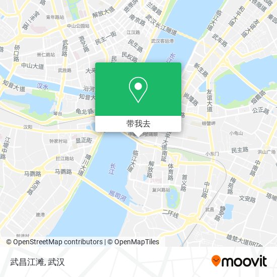 武昌江滩地图