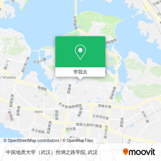 中国地质大学（武汉）丝绸之路学院地图