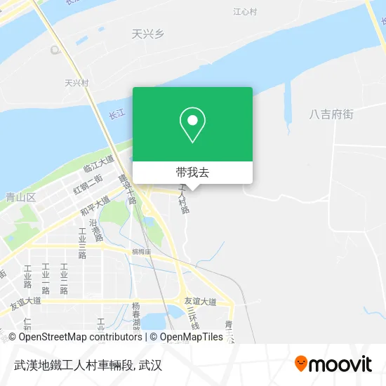武漢地鐵工人村車輛段地图