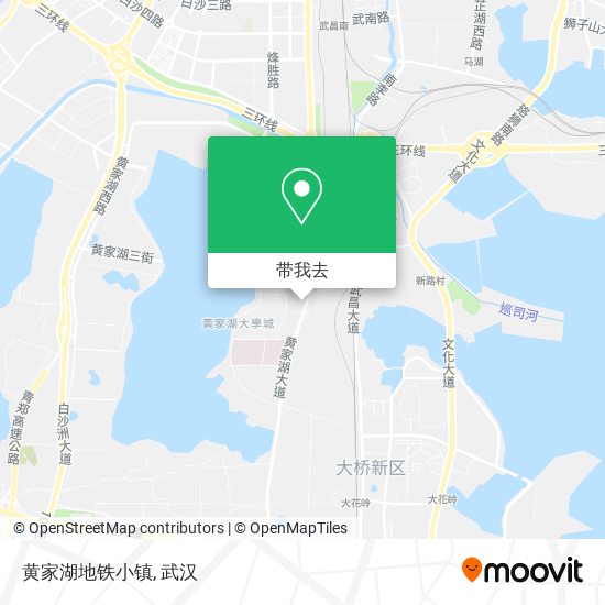 黄家湖地铁小镇地图